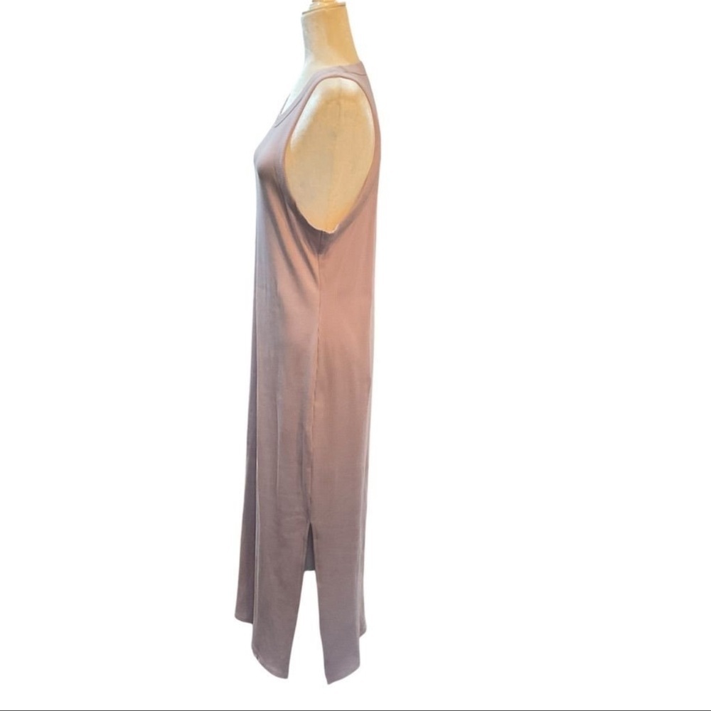 Victoria’s Secret PINK 2XL Sleeveless Purple Contour Ribbed Knit Midi Dress - Picture 3 of 9